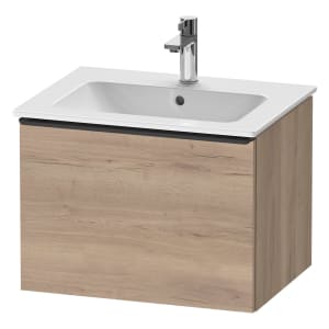 Duravit D-Neo Waschtischunterbau 61 x 44 cm, 1 Auszug, Griff diamantschwarz