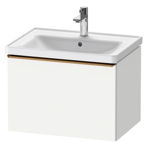 Duravit D-Neo Waschtischunterbau 63,4 x 44 cm, 1 Auszug, Griff bronze gebürstet