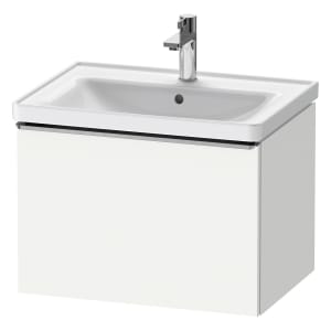 Duravit D-Neo Waschtischunterbau 63,4 x 44 cm, 1 Auszug, Griff edelstahl gebürstet