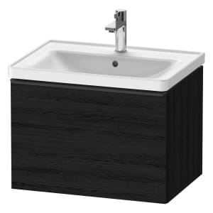 Duravit D-Neo Waschtischunterbau 63,4 x 44 cm, 1 Auszug, Griff diamantschwarz