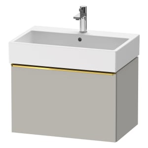 Duravit D-Neo Waschtischunterbau 68,4 x 44 cm, 1 Auszug, Griff gold poliert