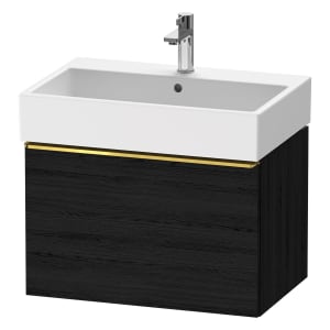Duravit D-Neo Waschtischunterbau 68,4 x 44 cm, 1 Auszug, Griff gold poliert