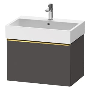 Duravit D-Neo Waschtischunterbau 68,4 x 44 cm, 1 Auszug, Griff gold poliert