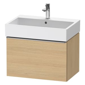 Duravit D-Neo Waschtischunterbau 68,4 x 44 cm, 1 Auszug, Griff edelstahl gebürstet