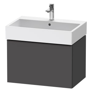 Duravit D-Neo Waschtischunterbau 68,4 x 44 cm, 1 Auszug, Griff diamantschwarz