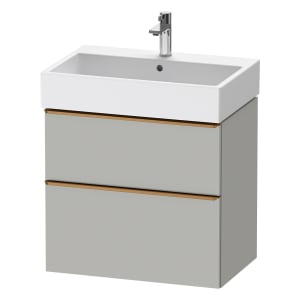 Duravit D-Neo Waschtischunterbau 68,4 x 62,5 cm, 2 Auszüge, Griff bronze gebürstet