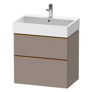 Duravit D-Neo Waschtischunterbau 68,4 x 62,5 cm, 2 Auszüge, Griff bronze gebürstet