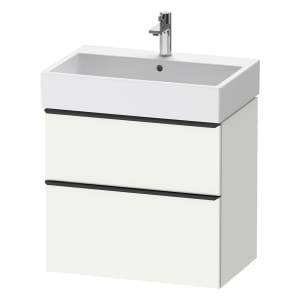 Duravit D-Neo Waschtischunterbau 68,4 x 62,5 cm, 2 Auszüge, Griff diamantschwarz