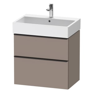 Duravit D-Neo Waschtischunterbau 68,4 x 62,5 cm, 2 Auszüge, Griff diamantschwarz
