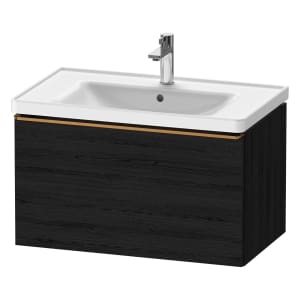 Duravit D-Neo Waschtischunterbau 78,4 x 44 cm, 1 Auszug, Griff bronze gebürstet