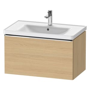 Duravit D-Neo Waschtischunterbau 78,4 x 44 cm, 1 Auszug, Griff chrom