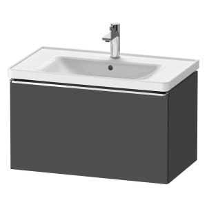 Duravit D-Neo Waschtischunterbau 78,4 x 44 cm, 1 Auszug, Griff chrom