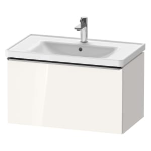 Duravit D-Neo Waschtischunterbau 78,4 x 44 cm, 1 Auszug, Griff edelstahl gebürstet