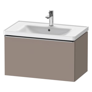Duravit D-Neo Waschtischunterbau 78,4 x 44 cm, 1 Auszug, Griff edelstahl gebürstet