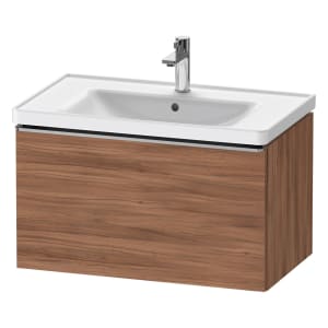 Duravit D-Neo Waschtischunterbau 78,4 x 44 cm, 1 Auszug, Griff edelstahl gebürstet