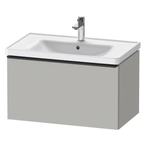 Duravit D-Neo Waschtischunterbau 78,4 x 44 cm, 1 Auszug, Griff diamantschwarz