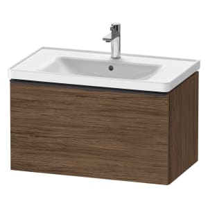 Duravit D-Neo Waschtischunterbau 78,4 x 44 cm, 1 Auszug, Griff diamantschwarz