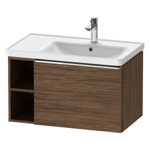 Duravit D-Neo Waschtischunterbau 78,4 x 44 cm, 1 Auszug und links offene Fächer, Griff chrom