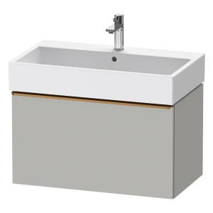 Duravit D-Neo Waschtischunterbau 78,4 x 44 cm, 1 Auszug, Griff bronze gebürstet