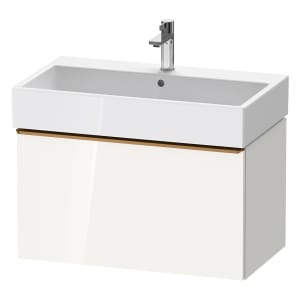 Duravit D-Neo Waschtischunterbau 78,4 x 44 cm, 1 Auszug, Griff bronze gebürstet