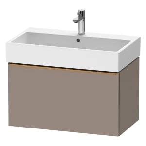 Duravit D-Neo Waschtischunterbau 78,4 x 44 cm, 1 Auszug, Griff bronze gebürstet