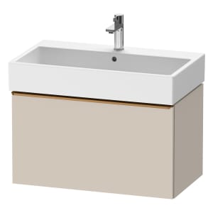 Duravit D-Neo Waschtischunterbau 78,4 x 44 cm, 1 Auszug, Griff bronze gebürstet