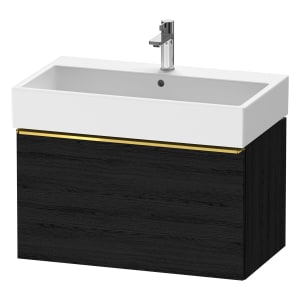 Duravit D-Neo Waschtischunterbau 78,4 x 44 cm, 1 Auszug, Griff gold poliert