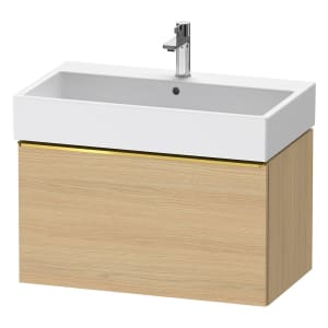 Duravit D-Neo Waschtischunterbau 78,4 x 44 cm, 1 Auszug, Griff gold poliert