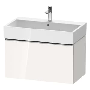 Duravit D-Neo Waschtischunterbau 78,4 x 44 cm, 1 Auszug, Griff edelstahl gebürstet