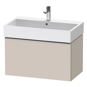 Duravit D-Neo Waschtischunterbau 78,4 x 44 cm, 1 Auszug, Griff edelstahl gebürstet