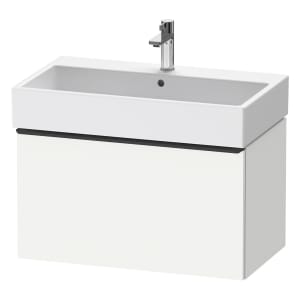 Duravit D-Neo Waschtischunterbau 78,4 x 44 cm, 1 Auszug, Griff diamantschwarz