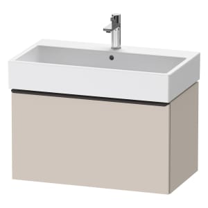 Duravit D-Neo Waschtischunterbau 78,4 x 44 cm, 1 Auszug, Griff diamantschwarz