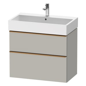 Duravit D-Neo Waschtischunterbau 78,4 x 62,5 cm, 2 Auszüge, Griff bronze gebürstet