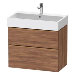 Duravit D-Neo Waschtischunterbau 78,4 x 62,5 cm, 2 Auszüge, Griff bronze gebürstet