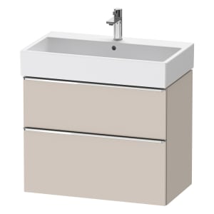 Duravit D-Neo Waschtischunterbau 78,4 x 62,5 cm, 2 Auszüge, Griff chrom