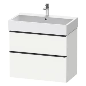 Duravit D-Neo Waschtischunterbau 78,4 x 62,5 cm, 2 Auszüge, Griff diamantschwarz