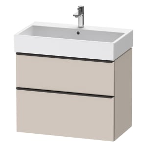 Duravit D-Neo Waschtischunterbau 78,4 x 62,5 cm, 2 Auszüge, Griff diamantschwarz