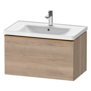 Duravit D-Neo Waschtischunterbau 78,4 x 44 cm, 1 Auszug, Griff bronze gebürstet