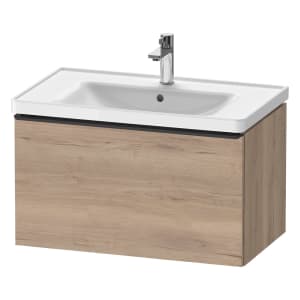 Duravit D-Neo Waschtischunterbau 78,4 x 44 cm, 1 Auszug, Griff diamantschwarz