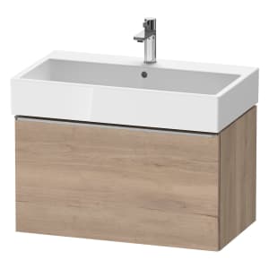 Duravit D-Neo Waschtischunterbau 78,4 x 44 cm, 1 Auszug, Griff edelstahl gebürstet