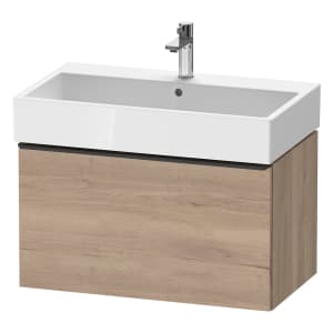 Duravit D-Neo Waschtischunterbau 78,4 x 44 cm, 1 Auszug, Griff diamantschwarz