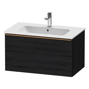 Duravit D-Neo Waschtischunterbau 81 x 44 cm, 1 Auszug, Griff bronze gebürstet