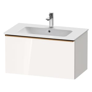 Duravit D-Neo Waschtischunterbau 81 x 44 cm, 1 Auszug, Griff bronze gebürstet