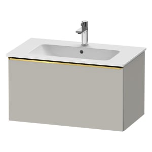 Duravit D-Neo Waschtischunterbau 81 x 44 cm, 1 Auszug, Griff gold poliert