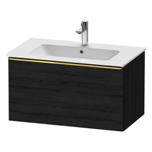 Duravit D-Neo Waschtischunterbau 81 x 44 cm, 1 Auszug, Griff gold poliert