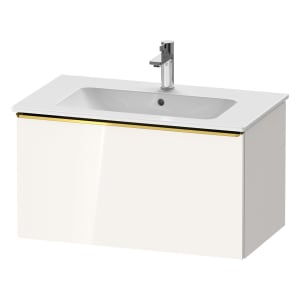 Duravit D-Neo Waschtischunterbau 81 x 44 cm, 1 Auszug, Griff gold poliert