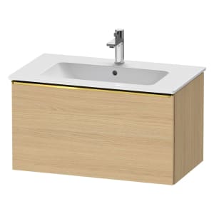 Duravit D-Neo Waschtischunterbau 81 x 44 cm, 1 Auszug, Griff gold poliert