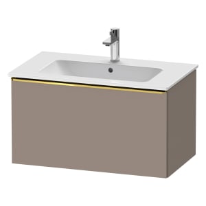 Duravit D-Neo Waschtischunterbau 81 x 44 cm, 1 Auszug, Griff gold poliert