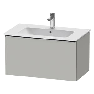 Duravit D-Neo Waschtischunterbau 81 x 44 cm, 1 Auszug, Griff edelstahl gebürstet