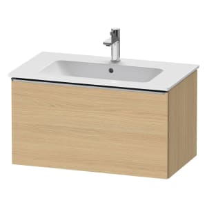 Duravit D-Neo Waschtischunterbau 81 x 44 cm, 1 Auszug, Griff edelstahl gebürstet